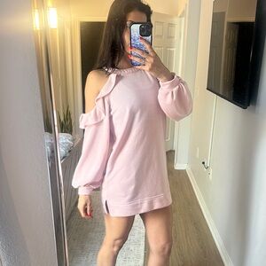 Fashion Nova Ruffle Sweater Dress